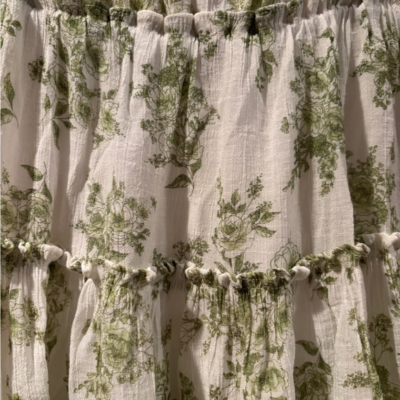 Blu Pepper Green Floral Midi Dress - Picture 4 of 6